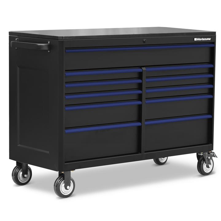 Montezuma 56 X 24 Inch Tool Box & Rolling Tool Cabinet With Multiple Power Outlets - Senior.com Tool Cabinets